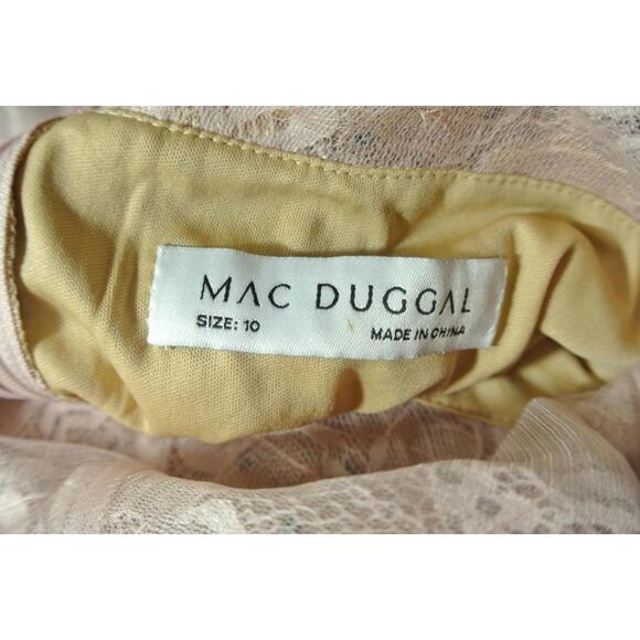 NWT, Mac Duggal Embroidered Floral Modified A-Line Gown Size 10 #LD137 - Picture 7 of 9